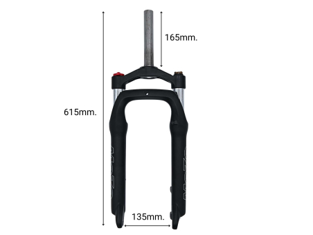 Forcella MOZO 20" FAT con preload e lockout - Techbike