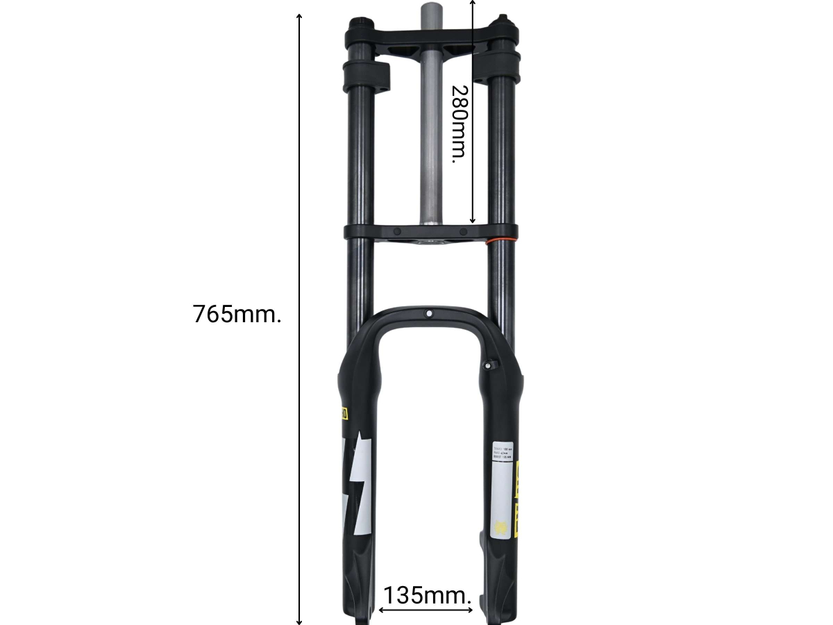 Forcella EXSHO 20'' FAT doppia piastra - Techbike