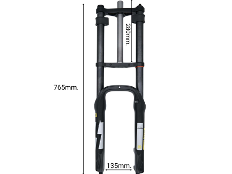 Forcella EXSHO 20'' FAT doppia piastra - Techbike