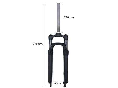 Forcella EXSHO 20'' ammortizzata - Techbike