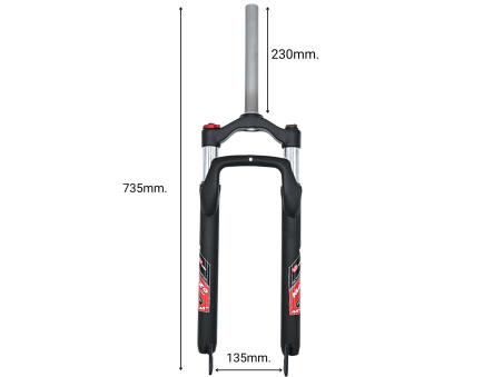 Forcella Mozo 24" FAT con ABS+ regolabile - Techbike