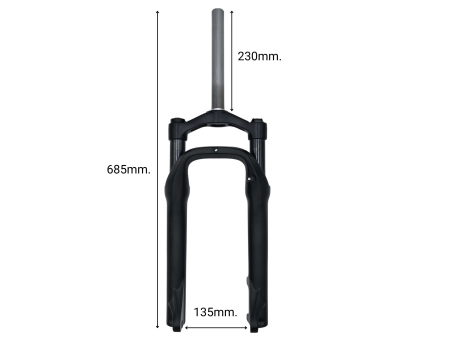 Forcella EXSHO 20" FAT aria regolabile - Techbike