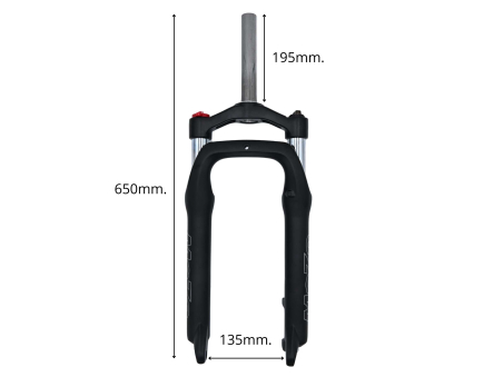 Forcella MOZO 20" FAT con preload e lockout - Techbike
