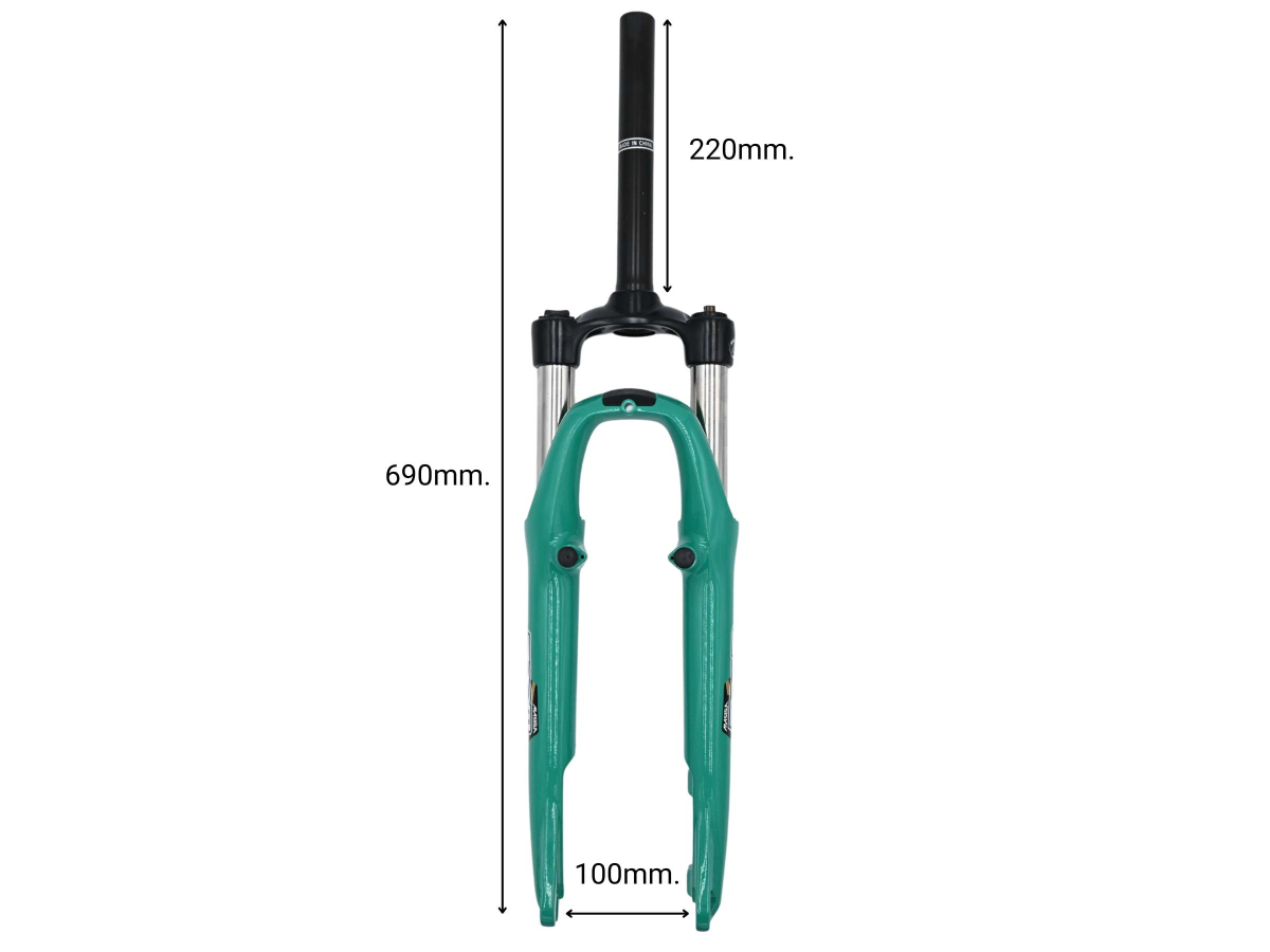Forcella ammortizzata Zoom Masera 26" verde – Techbike