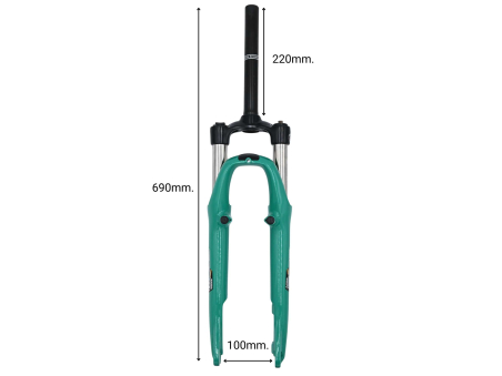 Forcella ammortizzata Zoom Masera 26" verde – Techbike