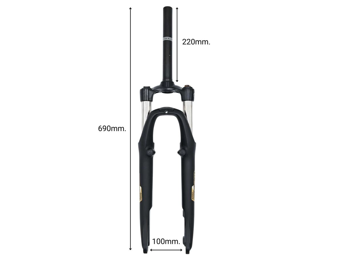 Forcella ammortizzata Zoom Masera 26" nera - Techbike