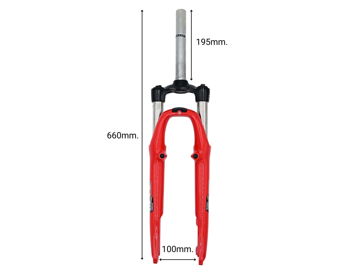 Forcella ammortizzata Zoom Masera 26'' rossa - Techbike