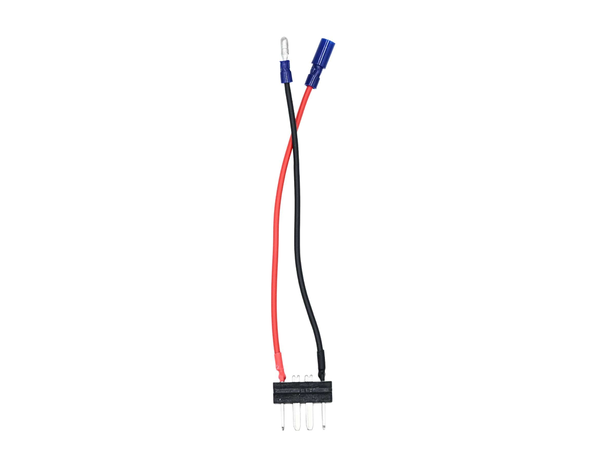 Connettore base batteria al telaio maschio con faston blu - Techbike