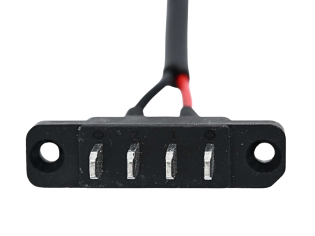 Connettore base batteria al telaio maschio 4 lamelle - Techbike