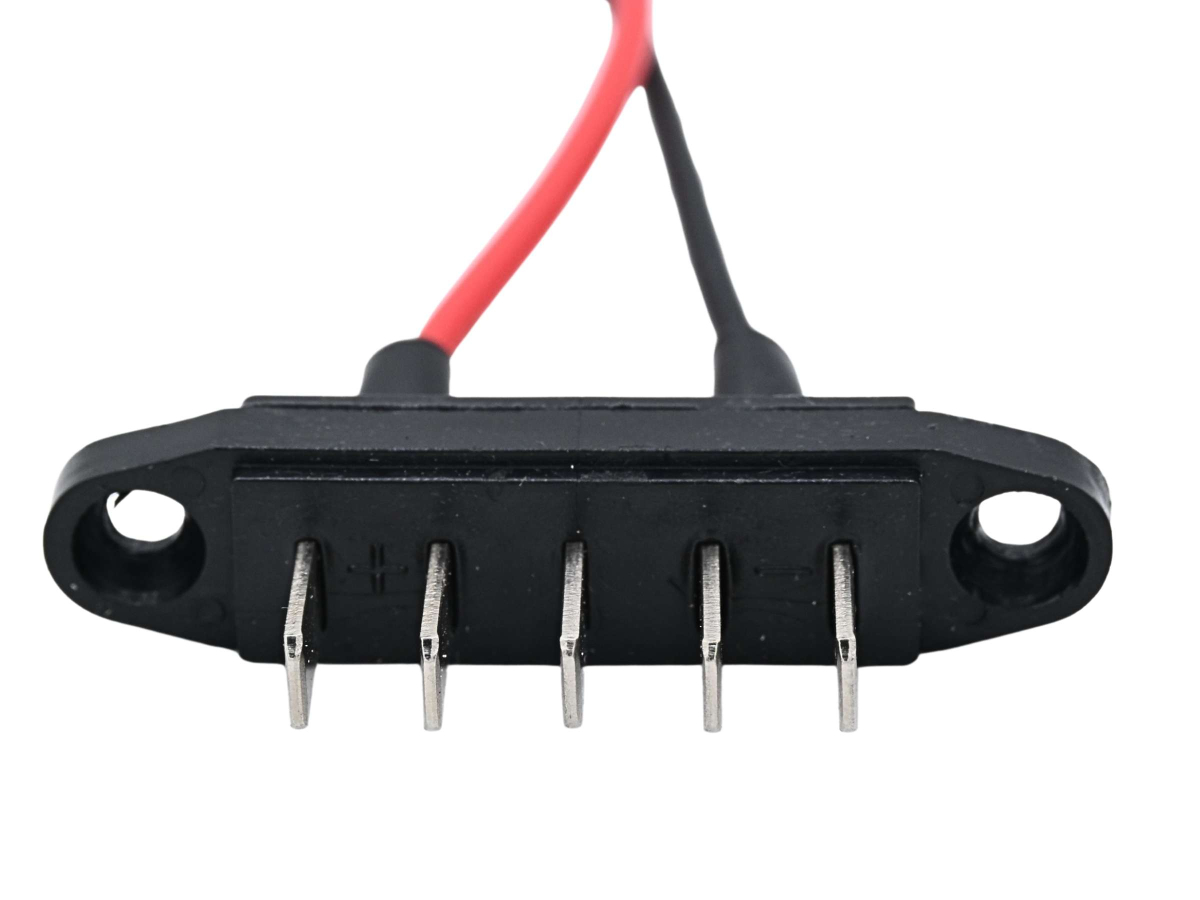 Connettore base batteria telaio maschio 5 lamelle - Techbike