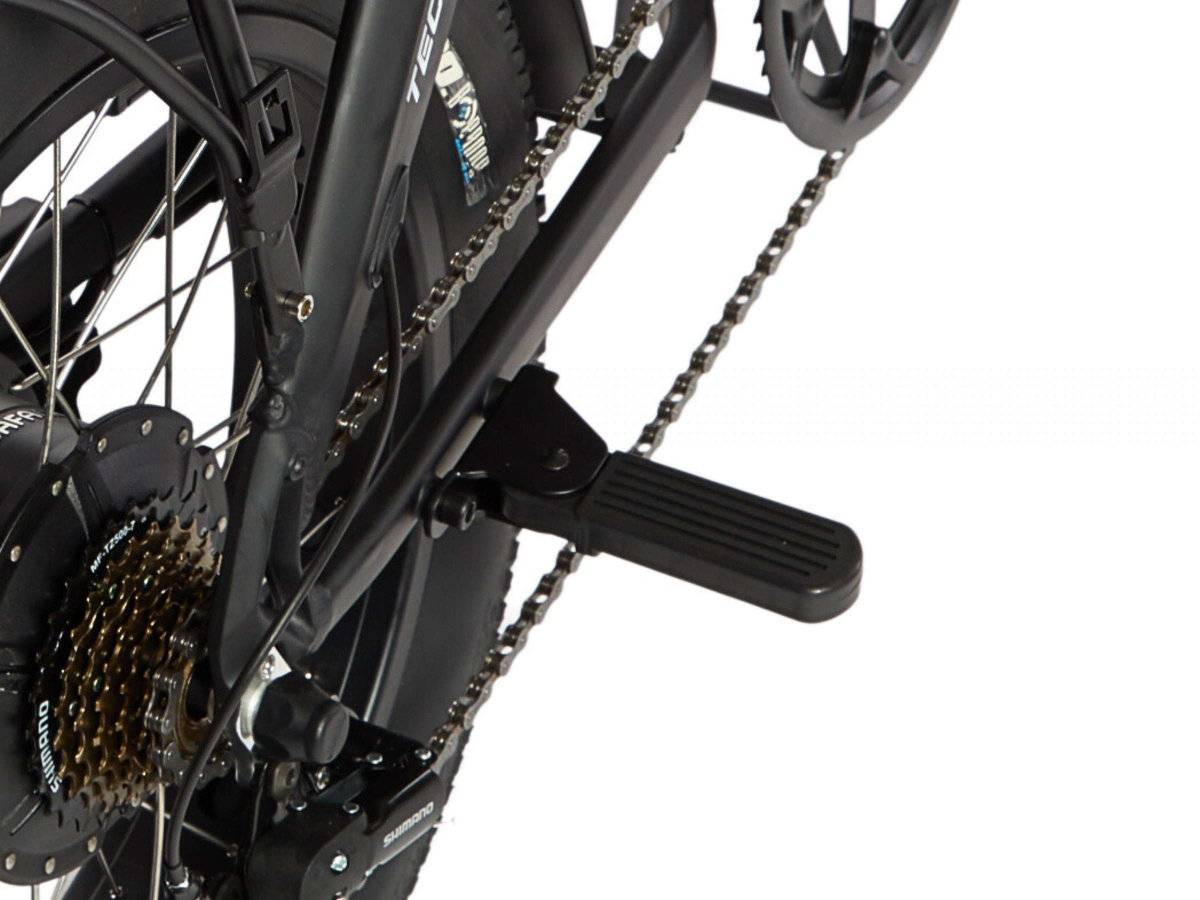 Coppia pedalini poggiapiedi posteriori pieghevoli - Techbike