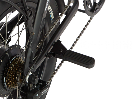 Coppia pedalini poggiapiedi posteriori pieghevoli - Techbike