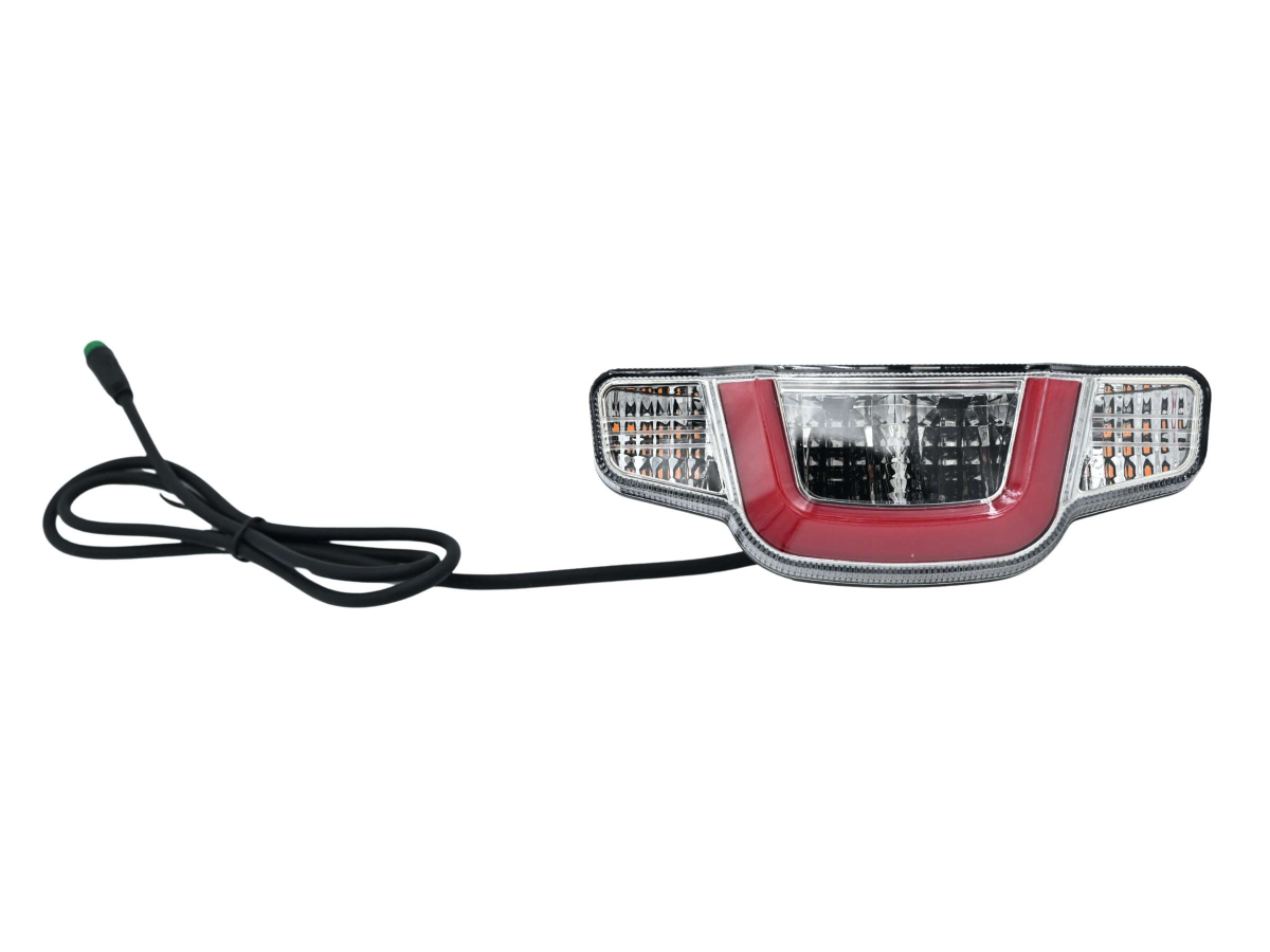 Fanale posteriore con frecce fissato al portapacchi - Techbike