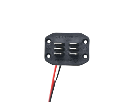 Connettore base batteria al telaio maschio 6 lamelle - Techbike