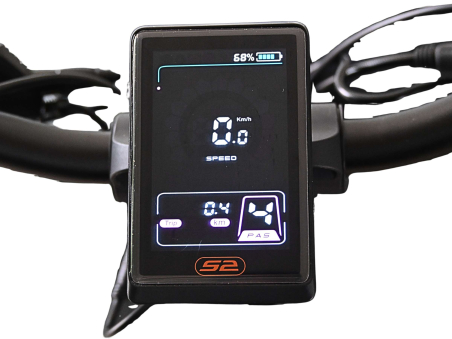 Display LCD modello UKS2 a colori con comando a 4 tasti  – Techbike