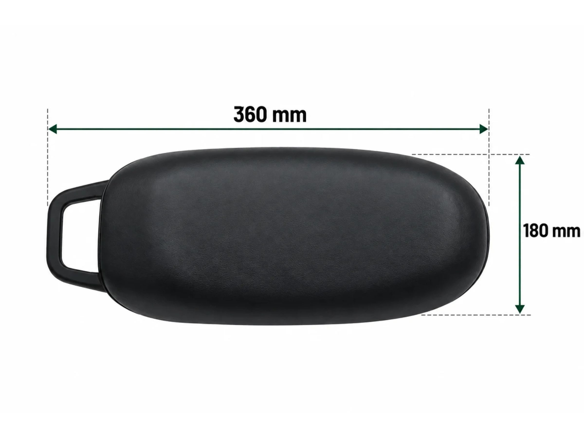 Sella nera bici 360x180 mm - Techbike