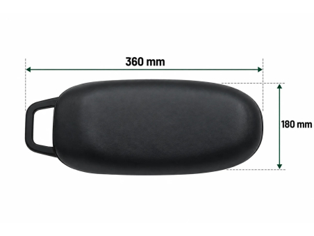 Sella nera bici 360x180 mm - Techbike