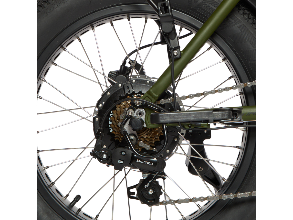 Techbike Shuttle 20'' - E-Bike Fat Pieghevole