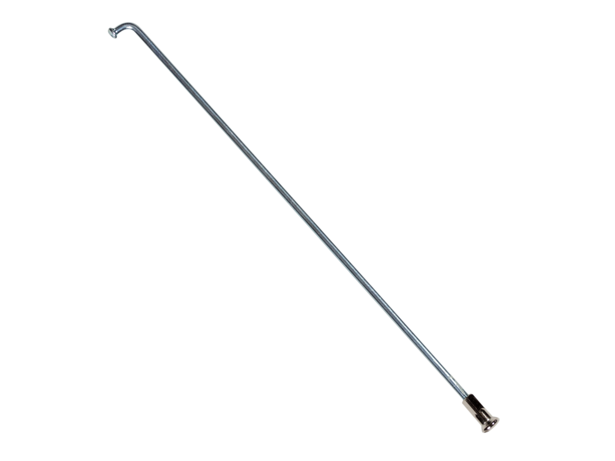 Raggio argento 2 mm in acciaio con nipplo incluso - Techbike