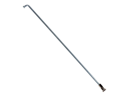 Raggio argento 2,2 mm in acciaio con nipplo incluso - Techbike