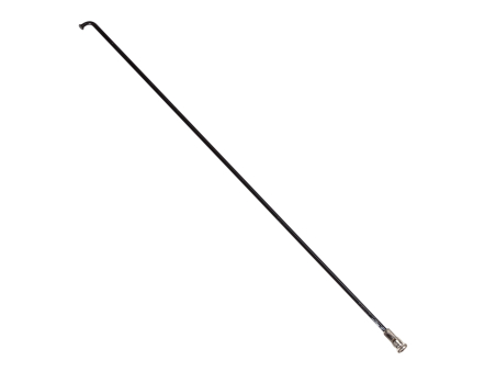Raggio nero 2 mm con nipplo incluso - Techbike