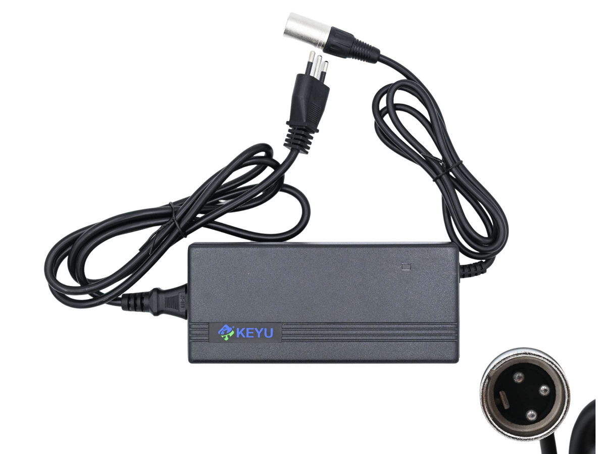 Caricabatterie Keyu Turbo 48V 3A con XLR e Ventola | Techbike