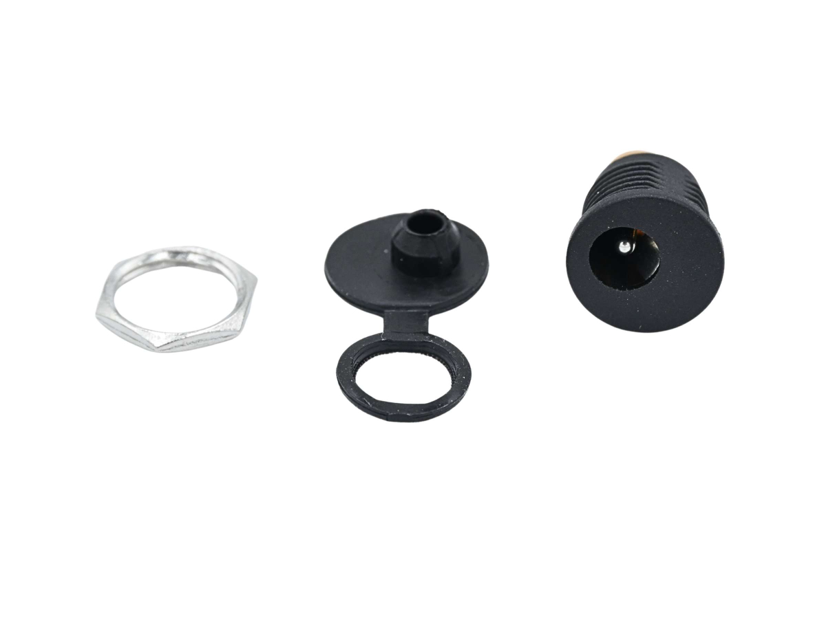 Attacco caricabatterie 2.1mm femmina con tappo protezione - Techbike